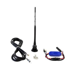 DAB/FM Caravan antenne med reflektor – for takmontering (5m kabel)