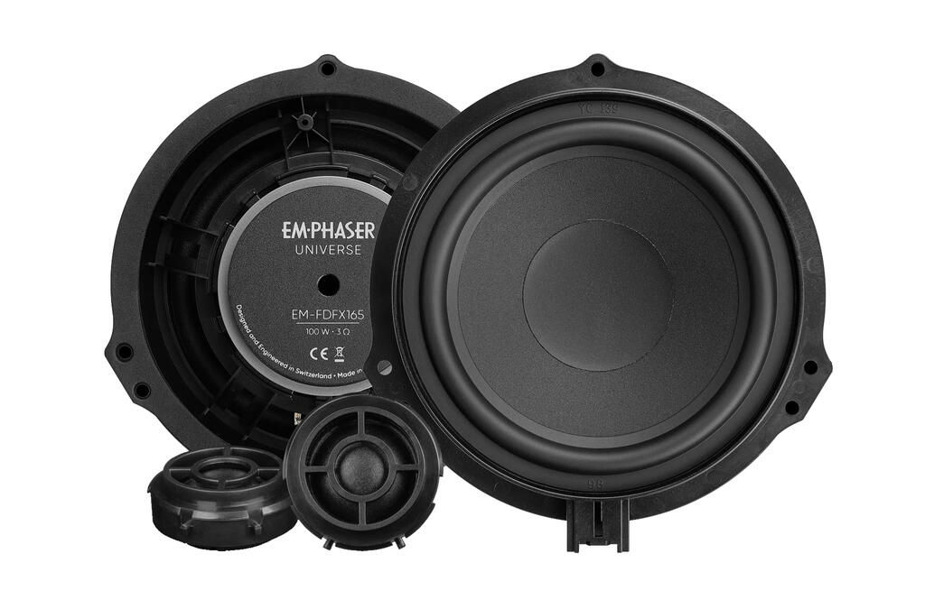 Emphaser EM-FDFX165- 6,5″ komponentsett – Ford og Jaguar, Plug and Play