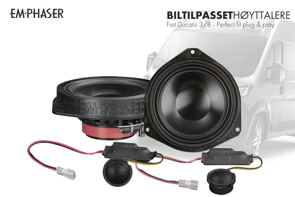 Emphaser EM-FTF2 – komponentsett – Tilpasset Fiat Ducato 3/8