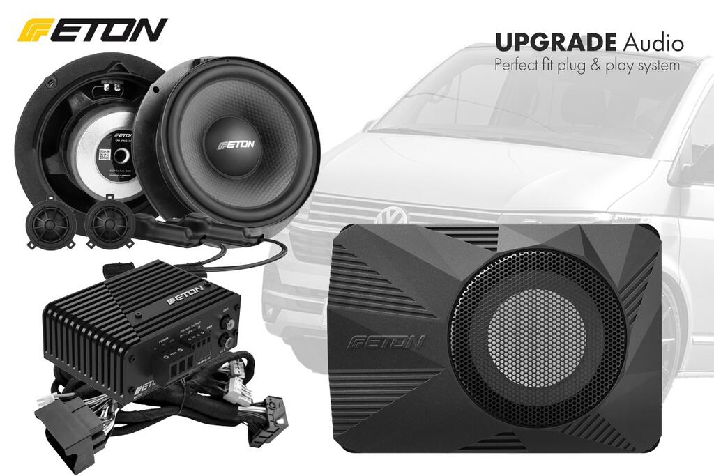 Eton Volkswagen T6.1 system – lydoppgradering høyttaler, amp, sub