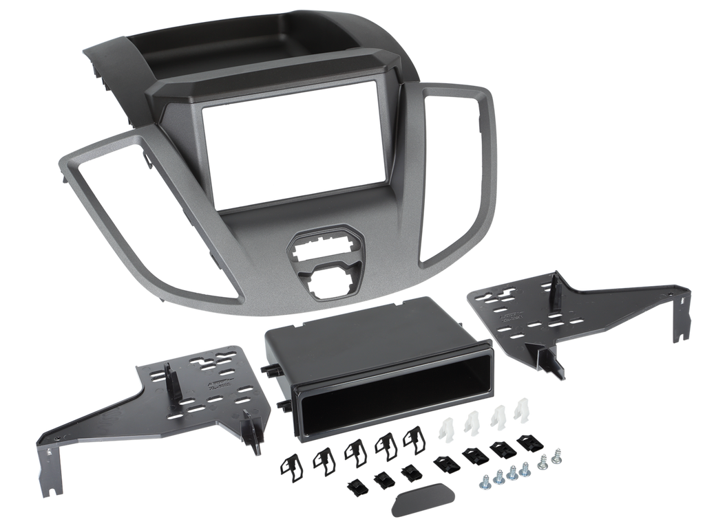 1-DIN/2-DIN monteringsramme – Grå – Ford Transit (2014-2019) u/ekst.display