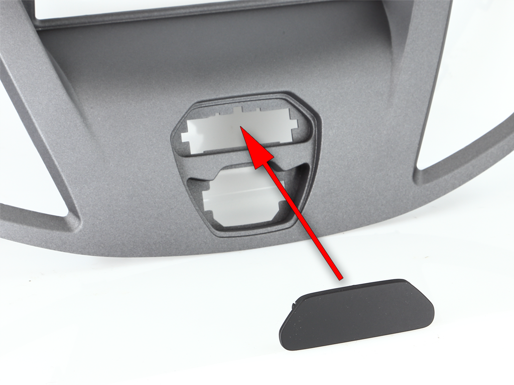 1-DIN/2-DIN monteringsramme – Grå – Ford Transit (2014-2019) u/ekst.display