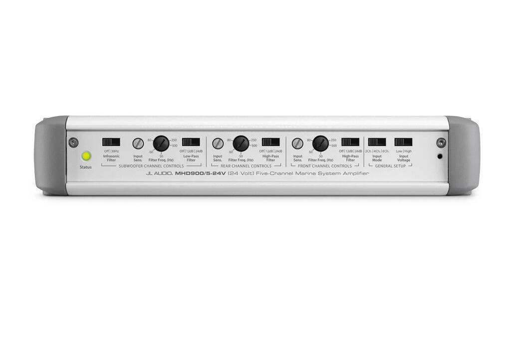 JL Audio – MHD900/5-24V forsterker 5ch – HD serien, 4x100W, 1x500W (24VOLT)