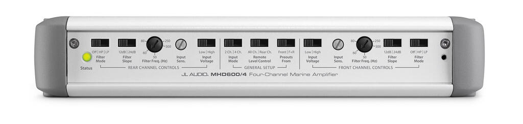 JL Audio MHD600/4-24V – forsterker – Marine HD serie 4x150W (24VOLT)