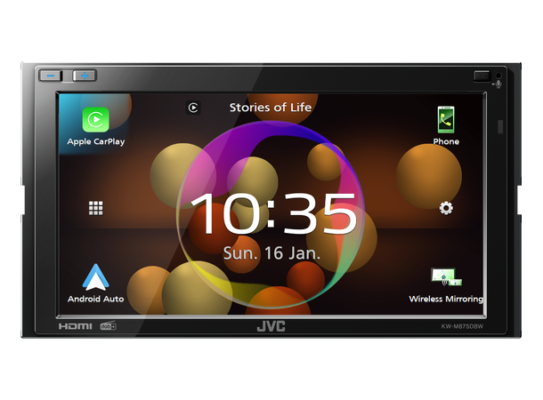JVC KW-M875DBW – hovedenhet 2DIN