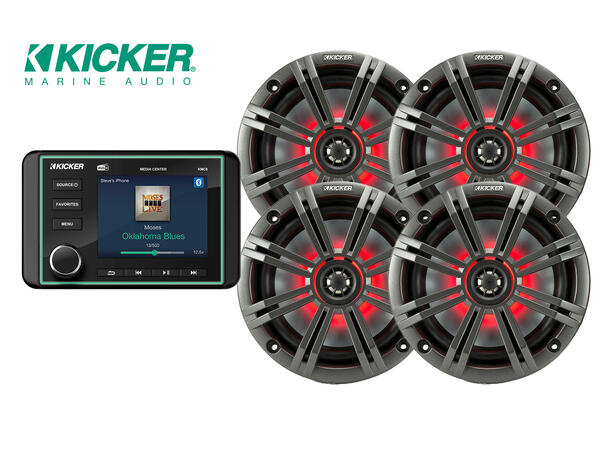 Kicker båtstereo DAB+ pakke