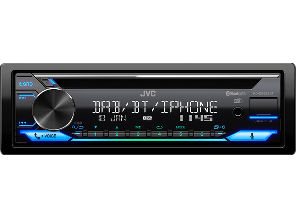 JVC KD-DB922BT – CD Receiver med DAB+