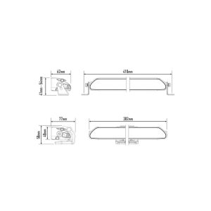 LAZER® Fjernlyspakke m/ LINEAR12 P Elite – 382mm, for Volvo FH og FH16 2021->