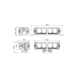 Lazer grillkit m/2 stk LAZER TR750 ELITE – Toyota Hilux GR Sport 2024->