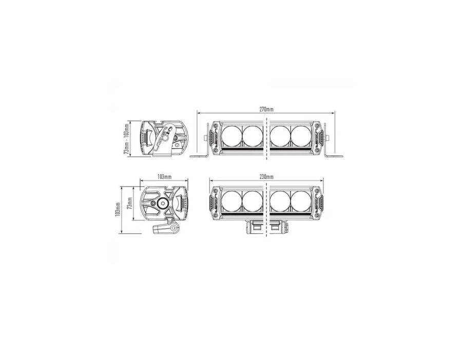 Lazer grillkit m/2 stk LAZER TR750 ELITE – Toyota Hilux GR Sport 2024->