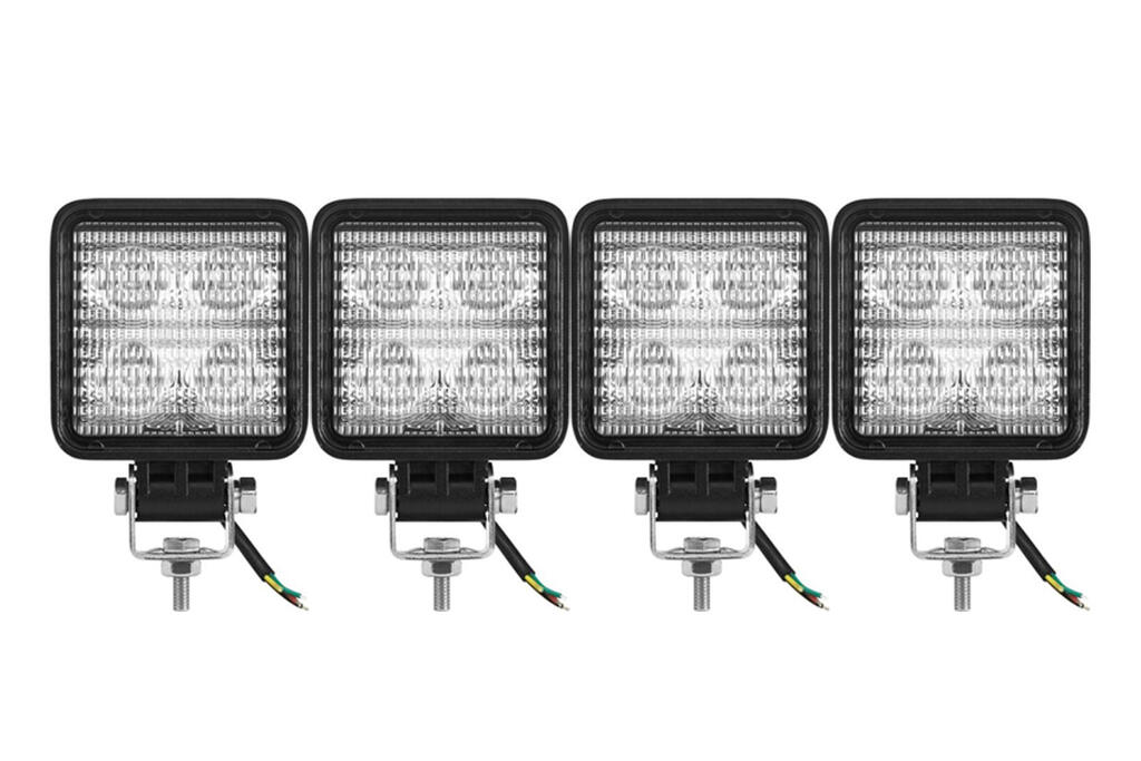 LED arbeidslyspakke – 4stk 12W lamper – IP67 12-36V