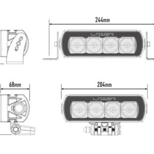 Lazer Grillkit med 2 stk ST4EVO – Toyota Landcruiser 2024->