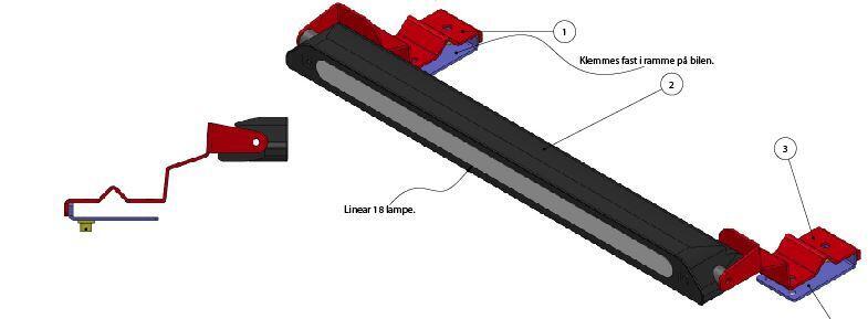 Grillkit med Lazer linear 18 ELITE – for innfelling til BYD TANG 21+ / CANBUS