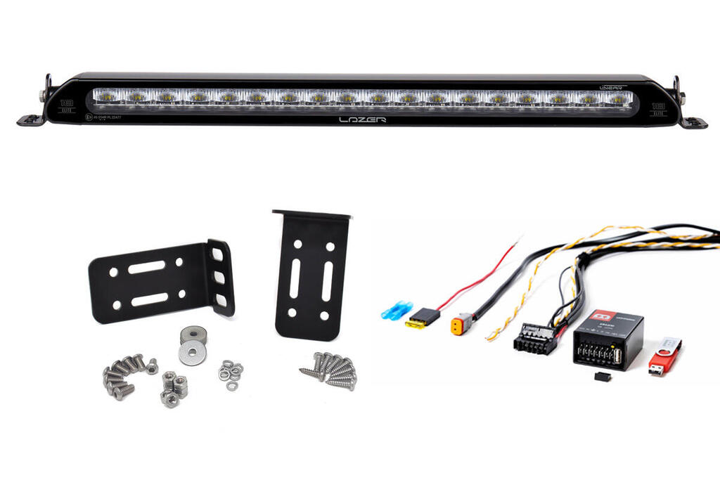 Lazer® Lyspakke med Linear 18 ELITE – Modernum Canbus og skiltfester