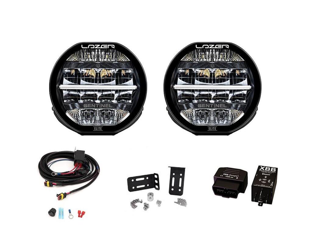 Lazer® Lyspakke med Sentinel 7 ELITE – XBB Canbus. Med skiltplate sentermont.