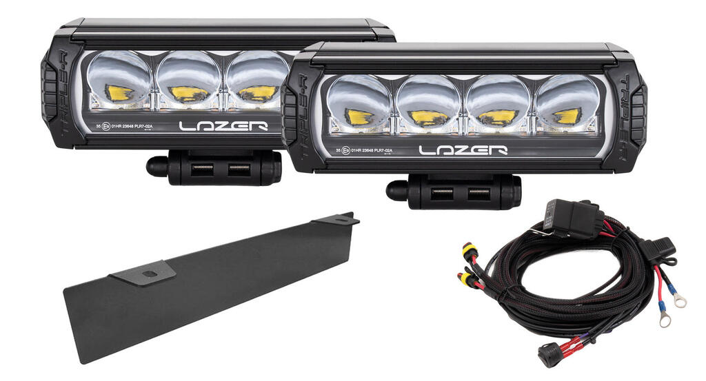 Lazer Lyspakke med Triple-R 750 – Universal. Med skiltplate