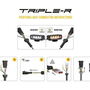 Lazer Triple-R 750 med parklys – Gen2. Lengde 230mm. 4620 Lumen.