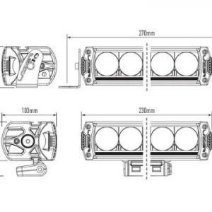 LAZER® Grillkit med TR750 Elite G2 – Toyota Hilux 2021->
