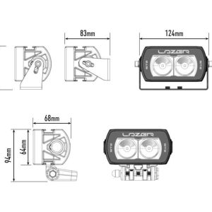 Lazer ® ST2 Evolution – Lengde 124mm. 2068 Lumen