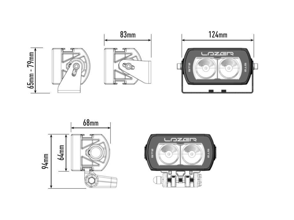 Lazer ® ST2 Evolution – Lengde 124mm. 2068 Lumen