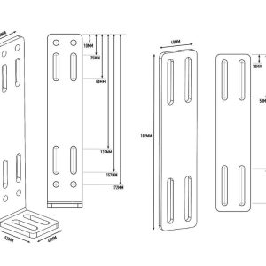 Lazer® Braketter bak fangeren – Universalt monteringssett.