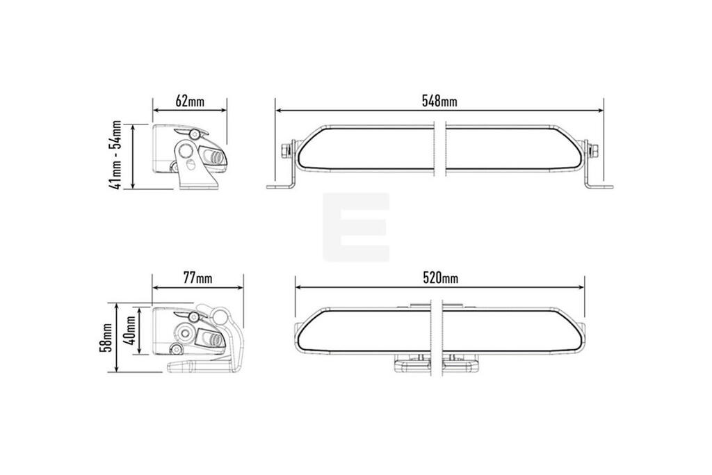 Lazer® Linear 18 ELITE Double E-Mark – 13500Lumen. 532mm