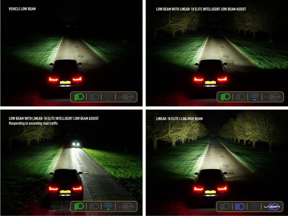Lazer® Linear 18 ELITE i-LBA – Intelligent Low Beam Assist. 18000 Lumen