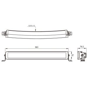 Lumary Vixen DR22C kurvet dobbel ledbar – Dynamisk parklys, side og skyve brakett