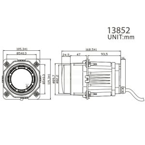 Lumen Cyclops HL90 Hovedlykt (Bi) – LED, fjernlys og parklys, Godkjent, 90mm