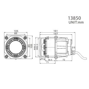 Lumen Cyclops HL90 Hovedlykt – LED, Fjernlys, Godkjent, 90mm