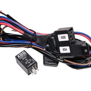 Luxtar Relekabelsett, master og slave – 12 Volt, 80 Amp rele, 40 Amp sikring