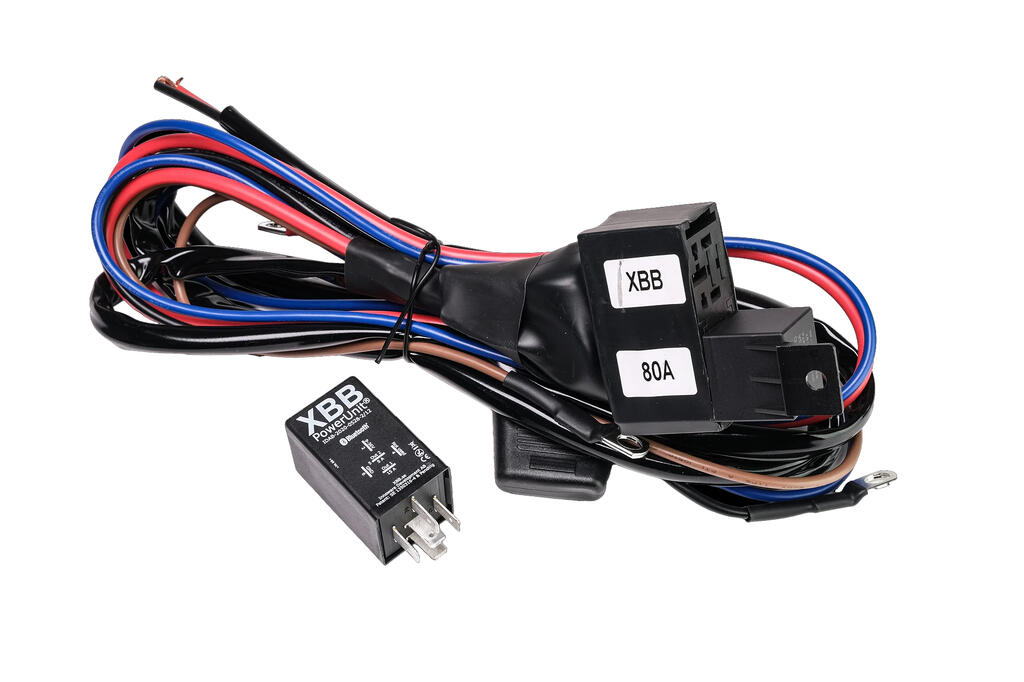 Luxtar Relekabelsett, master og slave – 12 Volt, 80 Amp rele, 40 Amp sikring