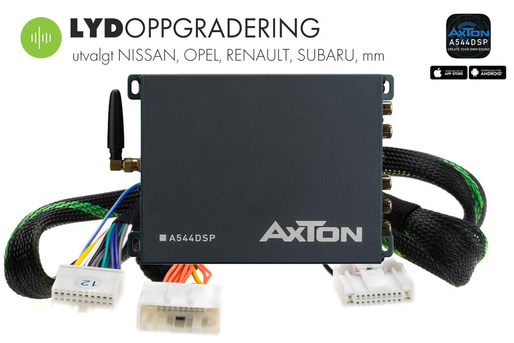 Lydoppgradering Nissan Subaru mm – Plug & Play DSP forsterker