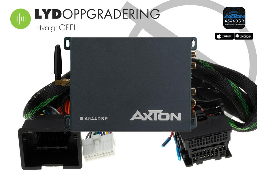 Lydoppgradering OPEL 2008 – 2016 – Plug & Play DSP forsterker