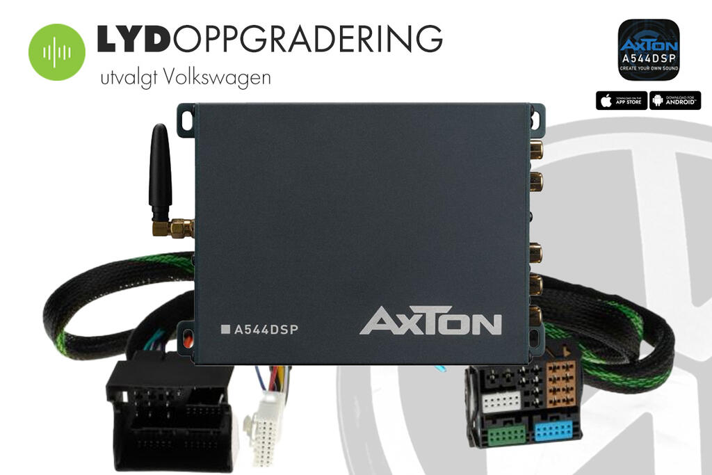 Lydoppgradering VOLKSWAGEN – Plug & Play DSP forsterker