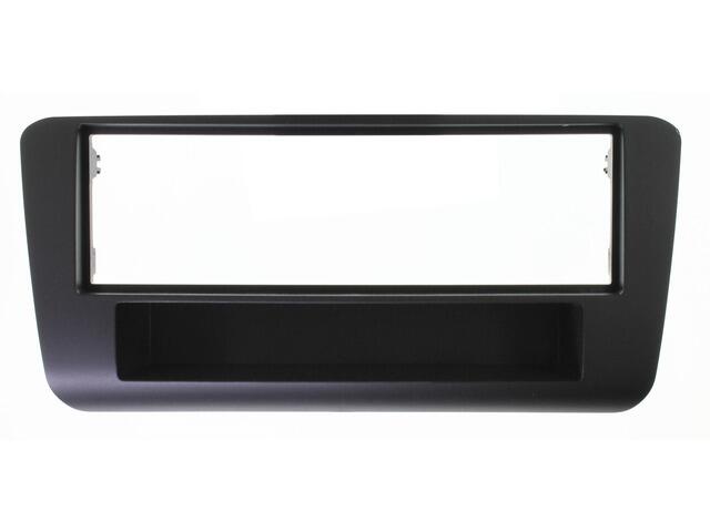 Monteringsramme 1-DIN – Audi A1 (2010 – 2016), Sort, lomme