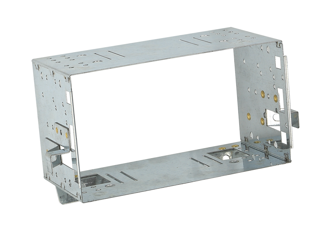 Monteringsramme 2-DIN – Citroen Fiat Peugeot, (sort)