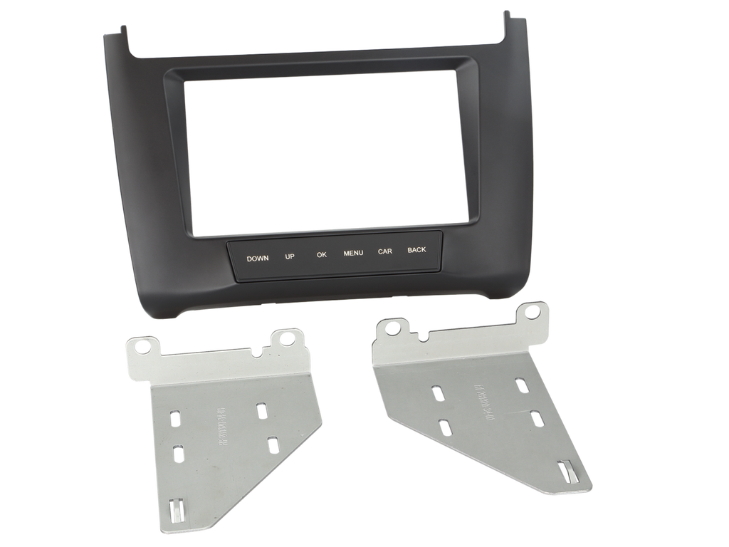 Monteringsramme 2-DIN VW Polo V (6C) – Kapasitive knapper 04/2014-> sort