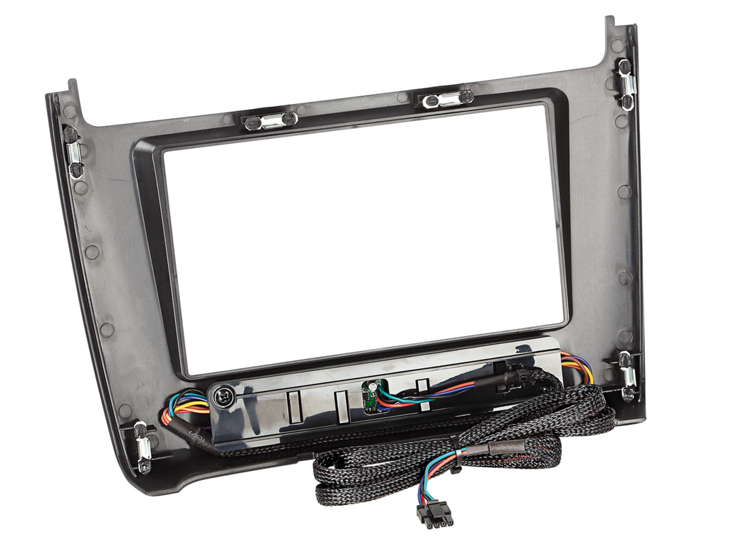 Monteringsramme 2-DIN VW Polo V (6C) – Kapasitive knapper 04/2014-> sort