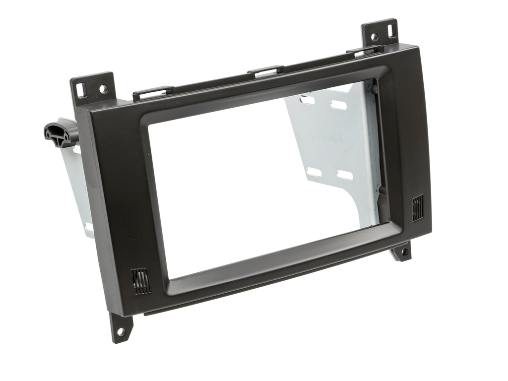 Monteringsramme 2-DIN, Mercedes – A, B klasse, Vito, Viano, sort