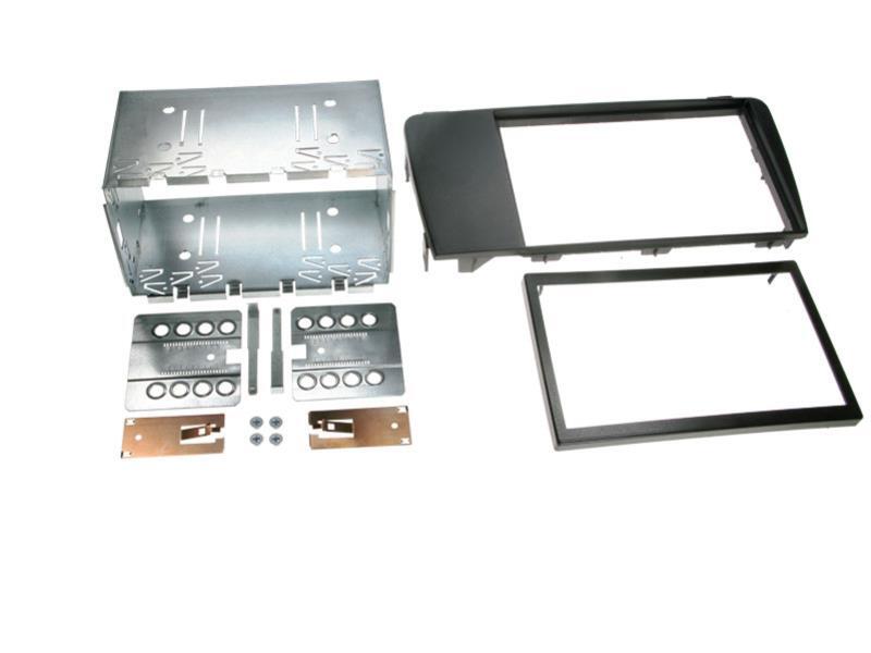 Monteringsramme 2-DIN, Sort – Volvo V70/S60/XC70 2004->