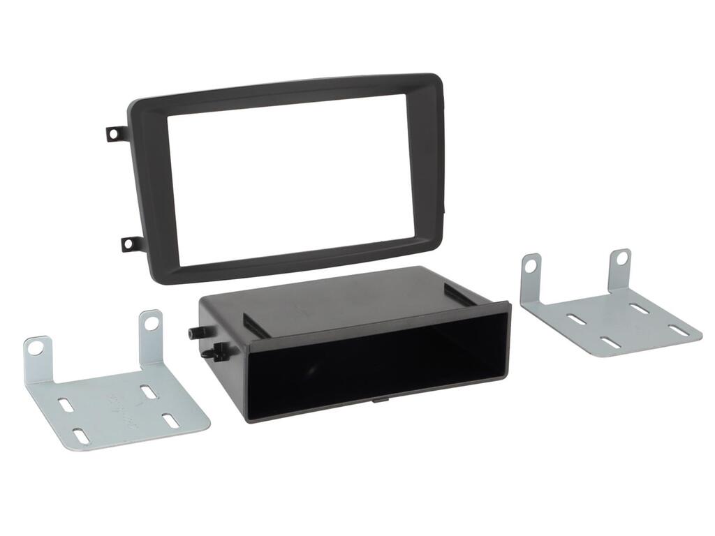 Monteringsramme 2-DIN / 1-DIN m/lomme – Mercedes C, CLK, VITO