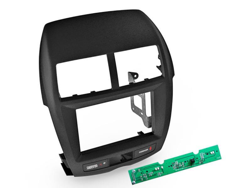 Monteringsramme 2-DIN, Mitsubishi – ACX, Outlander Sport, sort