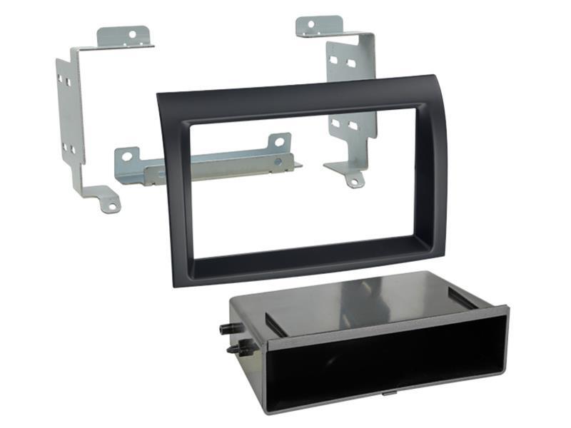 Monteringsramme 2-DIN, sort – Citroën, Fiat Ducato, Peugeot