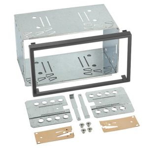 Monteringsramme 2-DIN universal – Stål ramme 107mm høy