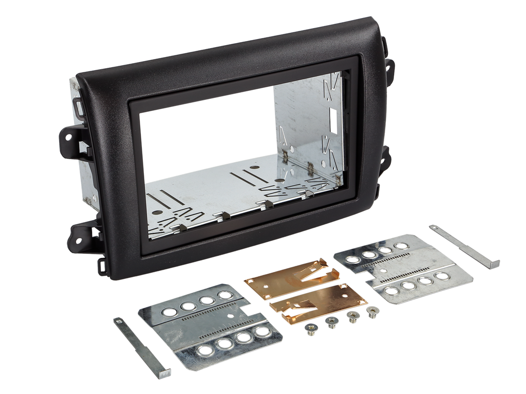 Monteringsramme 2DIN – Fiat Ducato, 04/2021-2022, sort