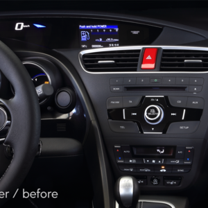 Monteringsramme 2 DIN, Honda Civic – 2012-2016, Sort