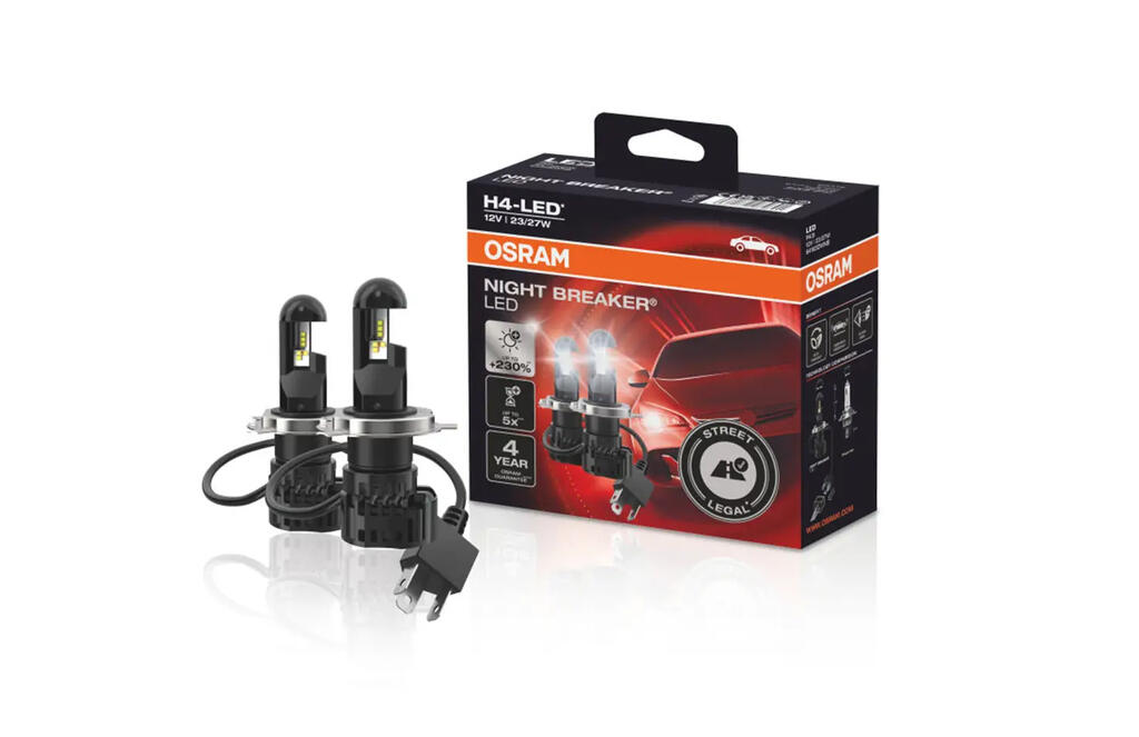OSRAM NIGHT BREAKER LED SMART H4 (par) – H4 Street Legal