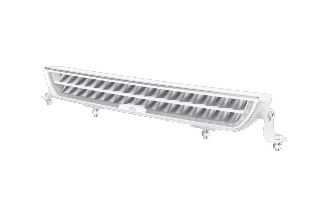 OZZ DRB1 P20″ fjernlys kurvet – Dobbel ledbar m/pos.lys Hvitt hus
