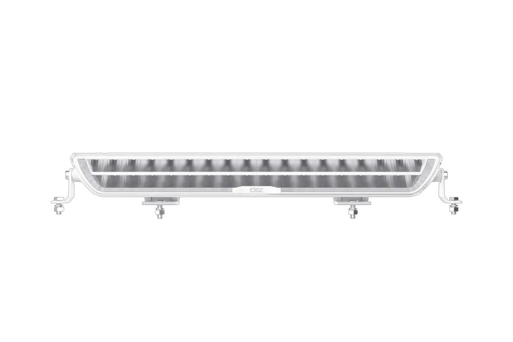 OZZ DRB1 P20″ fjernlys kurvet – Dobbel ledbar m/pos.lys Hvitt hus